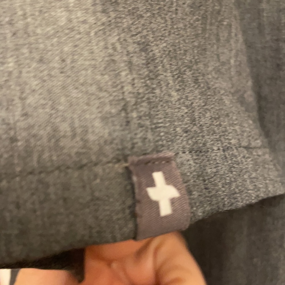 Only Work Once Grey Technical Collection Scrub Top - image 3